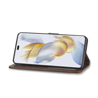 For Honor 90 Pro LC.IMEEKE Calf Texture Leather Phone Case(Coffee)