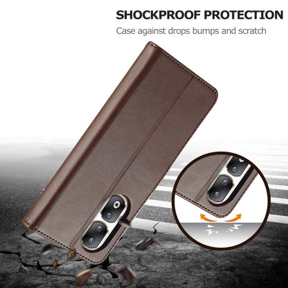 For Honor 90 Pro LC.IMEEKE Calf Texture Leather Phone Case(Coffee)