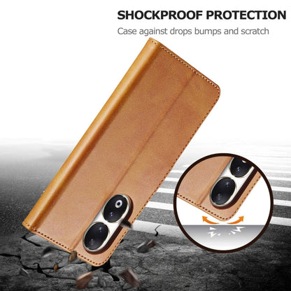 For Honor 90 LC.IMEEKE Calf Texture Leather Phone Case(Brown)