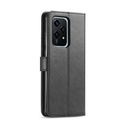 For Honor 200 Lite Global LC.IMEEKE Calf Texture Leather Phone Case(Black)