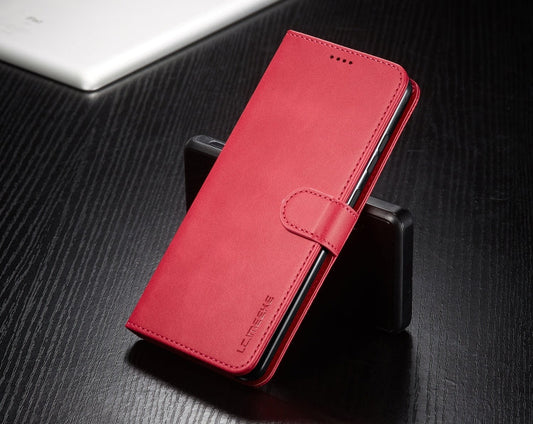 For Honor 200 Lite Global LC.IMEEKE Calf Texture Leather Phone Case(Red)
