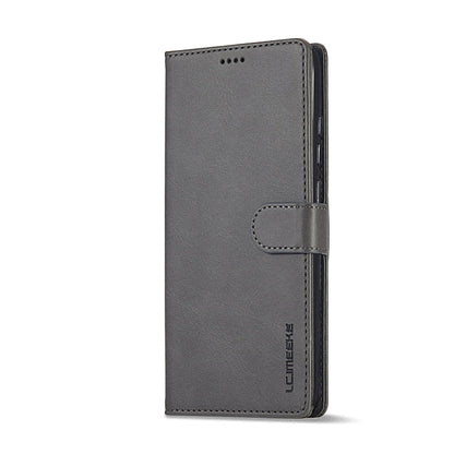 For Honor X8b LC.IMEEKE Calf Texture Leather Phone Case(Grey)