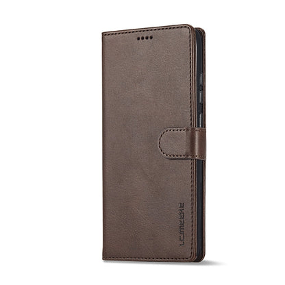 For Honor X8b LC.IMEEKE Calf Texture Leather Phone Case(Coffee)