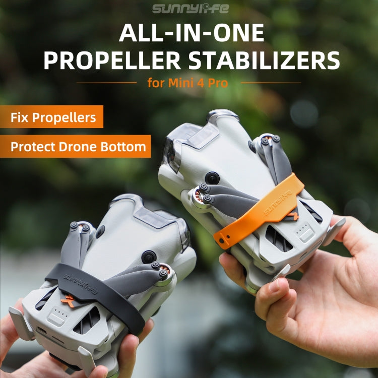 Pour DJI Mini 4 Pro Sunnylife SJ711 Support de Pales Fixateur d'Hélices (Orange)
