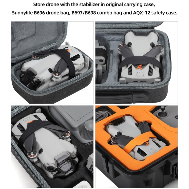 Pour DJI Mini 4 Pro Sunnylife SJ711 Support de Pales Fixateur d'Hélices (Orange)