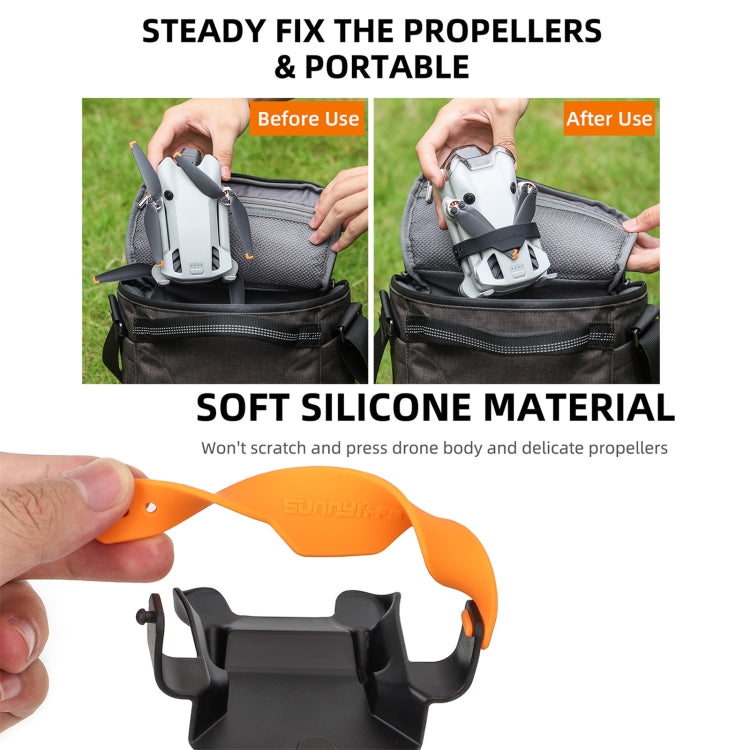 Pour DJI Mini 4 Pro Sunnylife SJ711 Support de Pales Fixateur d'Hélices (Orange)