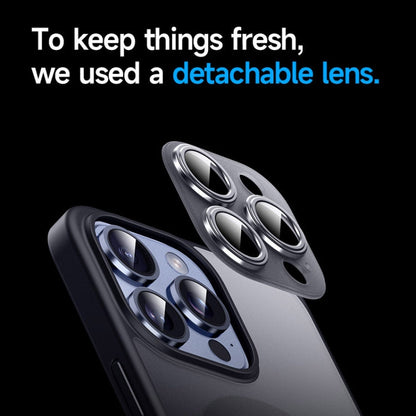 For iPhone 15 Pro SULADA Magsafe Magnetic Matte PC + TPU Phone Case(Dark Purple)