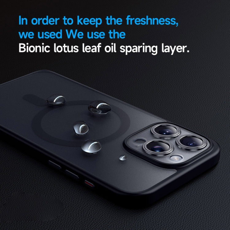 For iPhone 15 Pro SULADA Magsafe Magnetic Matte PC + TPU Phone Case(Titanium Black)