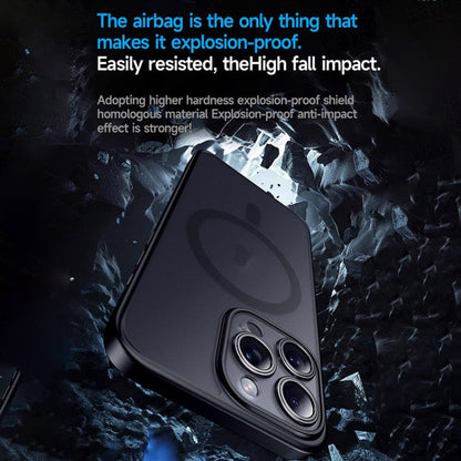 For iPhone 15 Pro SULADA Magsafe Magnetic Matte PC + TPU Phone Case(Titanium Black)