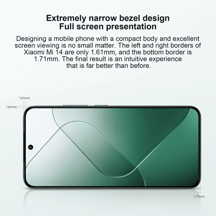 Xiaomi 14, 16GB+512GB,  6.36 inch Xiaomi HyperOS Snapdragon 8 Gen 3 Octa Core 4nm up to 3.3GHz, NFC, Network: 5G(Black)