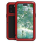 For iPhone 16 Pro Max LOVE MEI Metal Shockproof Life Waterproof Dustproof Phone Case(Red)