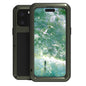 Pour iPhone 16 Pro LOVE MEI Coque de Téléphone en Métal Antichoc Étanche à Vie Anti-poussière (Noir)