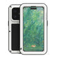 For iPhone 16 LOVE MEI Metal Shockproof Life Waterproof Dustproof Phone Case(White)