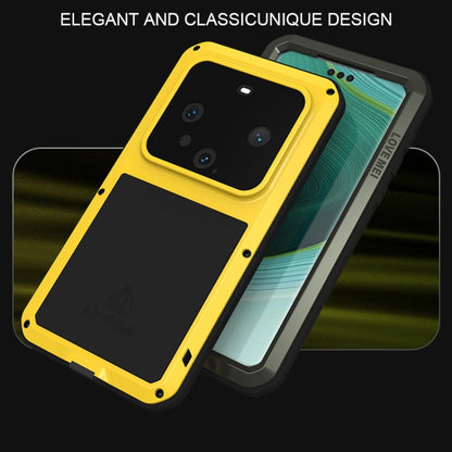 Pour Huawei Mate 60 Pro / 60 Pro+ Coque de téléphone antichoc en métal LOVE MEI étanche à la poussière (blanc)