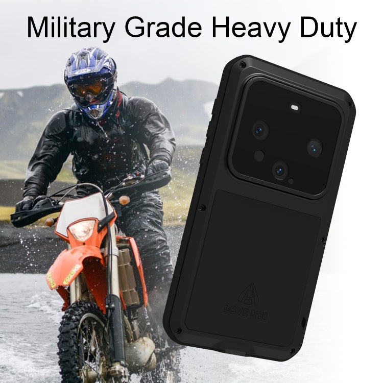 For Huawei Mate 60 LOVE MEI Metal Shockproof Life Waterproof Dustproof Phone Case(Red)