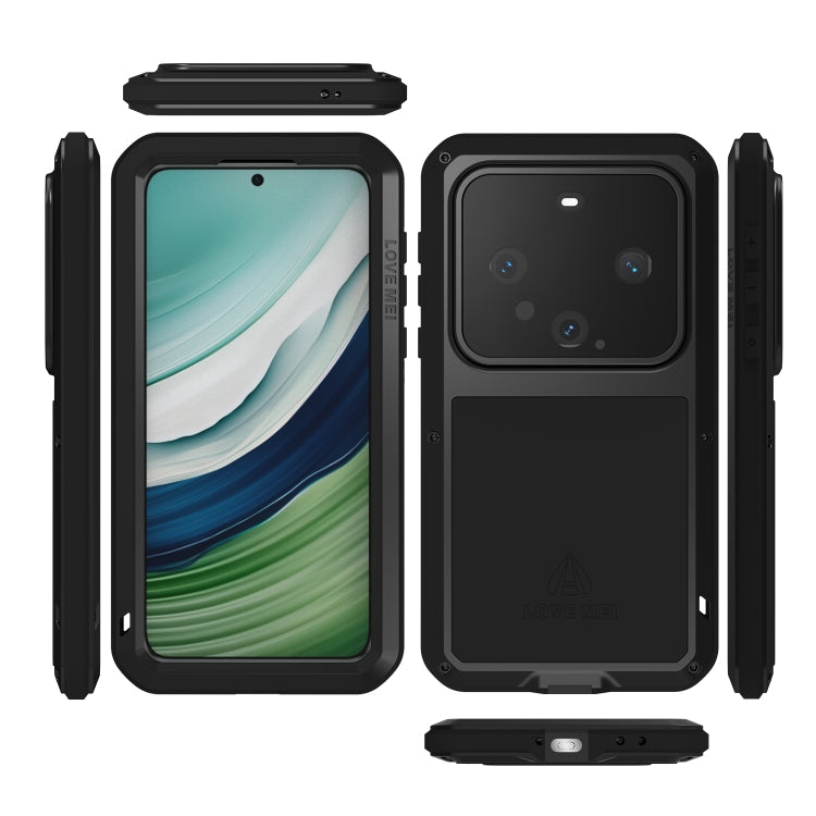 For Huawei Mate 60 LOVE MEI Metal Shockproof Life Waterproof Dustproof Phone Case(White)