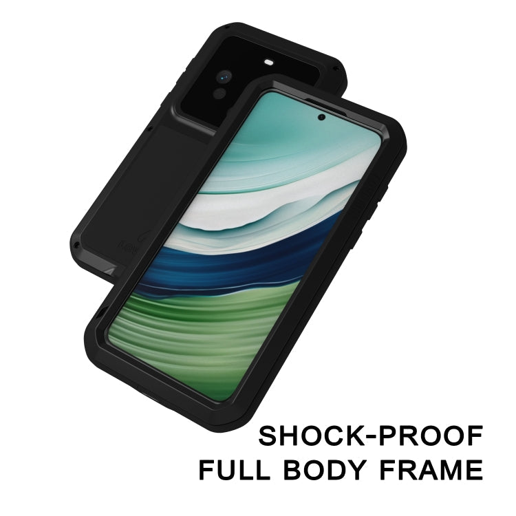 For Huawei Mate 60 LOVE MEI Metal Shockproof Life Waterproof Dustproof Phone Case(White)