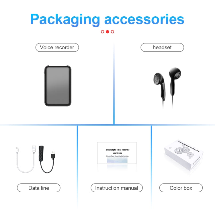 JNN Q75 Magnetic Smart Voice Recorder, Memory:4GB(Black)