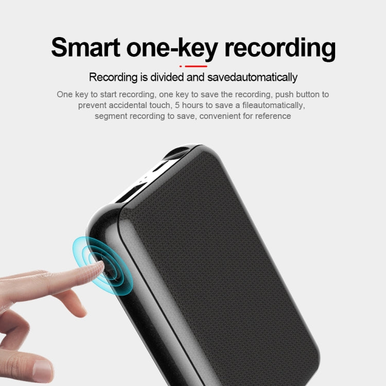 JNN Q75 Magnetic Smart Voice Recorder, Memory:4GB(Black)