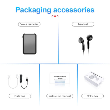 JNN Q75 Magnetic Smart Voice Recorder, Memory:32GB(Black)