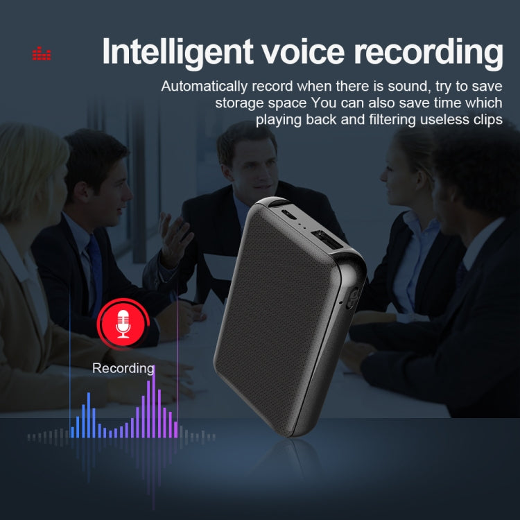 JNN Q75 Magnetic Smart Voice Recorder, Memory:32GB(Black)
