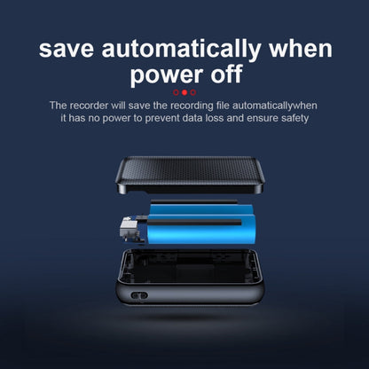 JNN Q75 Magnetic Smart Voice Recorder, Memory:64GB(Black)