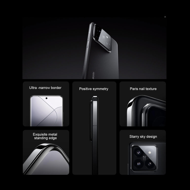 Xiaomi 14 Pro, 16 Go+512 Go, 6,73 pouces Xiaomi HyperOS Snapdragon 8 Gen 3 Octa Core 4 nm jusqu'à 3,3 GHz, NFC, Réseau : 5G (Noir)