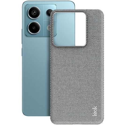 For Xiaomi Redmi Note 13 Pro 5G imak Ruiyi Series Cloth Texture PU + PC Phone Case(Light Grey)