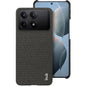 Pour Xiaomi Poco X6 Pro 5G/Redmi K70E 5G Coque de téléphone en tissu texturé PU + PC imak Ruiyi Series (Noir)