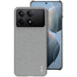 Pour Xiaomi Poco X6 Pro 5G/Redmi K70E 5G Étui de téléphone en PU + PC de la série imak Ruiyi Texture Tissu (Gris clair)