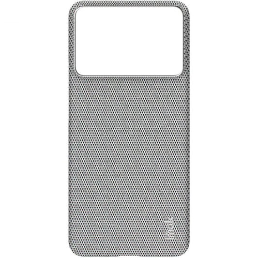For Xiaomi Poco X6 Pro 5G/Redmi K70E 5G imak Ruiyi Series Cloth Texture PU + PC Phone Case(Light Grey)