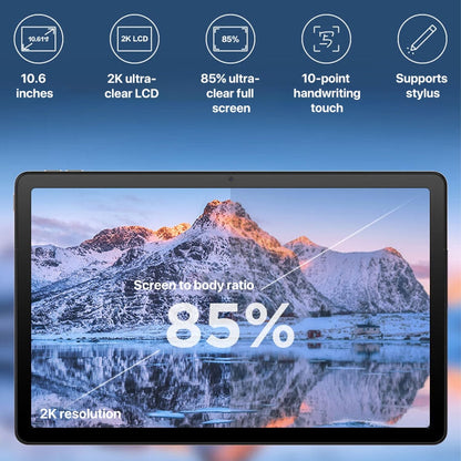 Lenovo K10 Pro 10.6 inch 4G LTE Tablet, 6GB+128GB, Android 12, Qualcomm 6225 Octa Core, Support Face Identification(Grey)