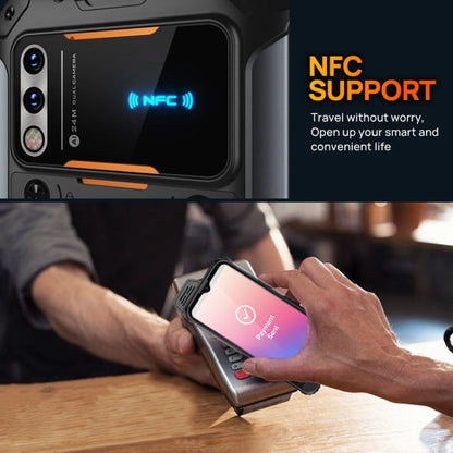 Téléphone robuste UNIWA W888 HD+, 4 Go de RAM + 64 Go de ROM, 6,3 pouces Android 11 Mediatek MT6765 Helio P35 Octa Core jusqu'à 2,3 GHz, NFC, OTG, Réseau: 4G (Noir)