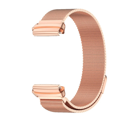 For Redmi Watch 3 Lite / Watch 3 Active Mijobs Milan Magnetic Metal Watch Band(Rose Gold)