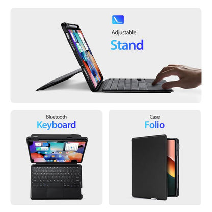 Pour Xiaomi Pad 5 / 5 Pro DUX DUCIS DK Étui clavier magnétique flottant en cuir avec support (Noir)