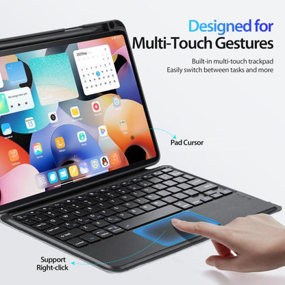 Pour Xiaomi Pad 5 / 5 Pro DUX DUCIS DK Étui clavier magnétique flottant en cuir avec support (Noir)
