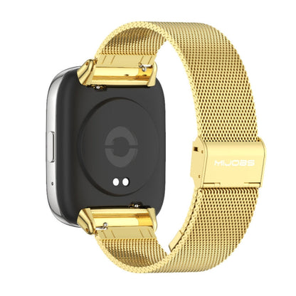 For Redmi Watch 3 Lite / Watch 3 Active Mijobs Milan Buckle Metal Watch Band(Gold)