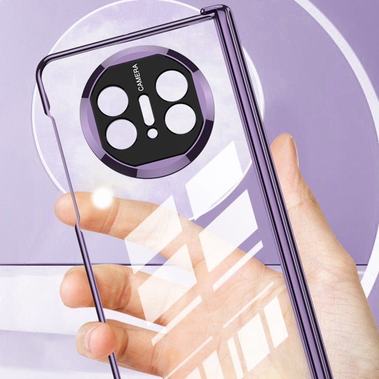 For Huawei Mate X5 GKK Integrated Magnetic Folding Phantom Privacy Phone Case(Silver)