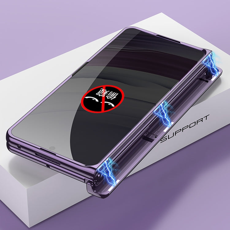 For Huawei Mate X5 GKK Integrated Magnetic Folding Phantom Privacy Phone Case(Silver)