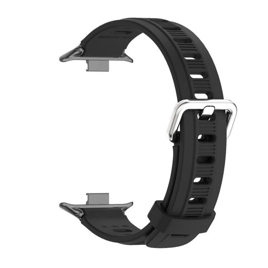 For Xiaomi Band 10 Pro / Redmi Watch 6 / 5 Mijobs Flat Hole Breathable Silicone Watch Band(Black)