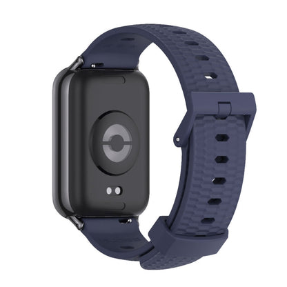 For Xiaomi Band 10 Pro / Redmi Watch 6 / 5 Mijobs Honeycomb Texture Silicone Watch Band(Midnight Blue Black)
