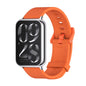 Pour Redmi Watch 6 / 5 / Xiaomi Band 9 Pro Mijobs Bracelet de montre respirant en silicone (Orange Argenté)