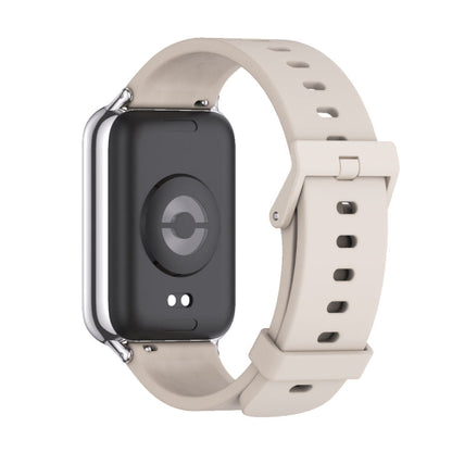 For Xiaomi Band 10 Pro / Redmi Watch 6 / 5 Mijobs Silicone Breathable Watch Band(Grey+Silver)