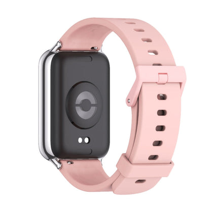 Pour Redmi Watch 6 / 5 / Xiaomi Band 9 Pro Bracelet de montre respirant en silicone Mijobs (rose argenté)