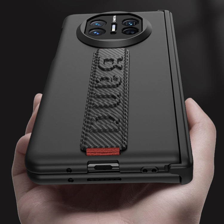 For Huawei Mate X5 GKK Wristband Integrated HD Film Magnetic Hinge Phone Case(Silver)