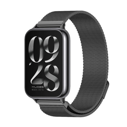 For Xiaomi Band 10 Pro / Redmi Watch 6 / 5 Mijobs Milan Magnetic Stainless Steel Watch Band(Black)