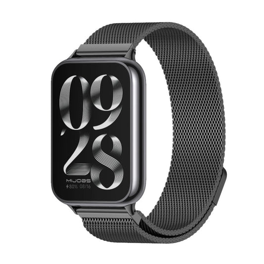 For Xiaomi Band 10 Pro / Redmi Watch 6 / 5 Mijobs Milan Magnetic Stainless Steel Watch Band(Black)