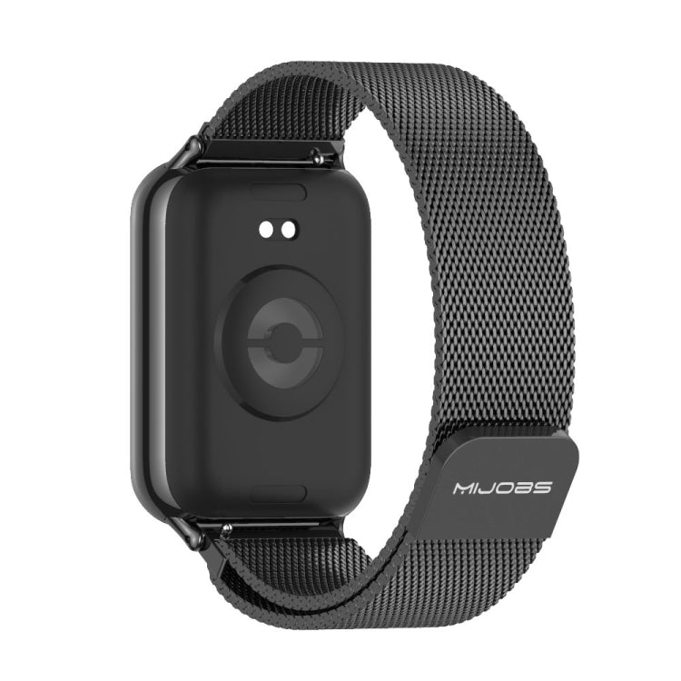For Xiaomi Band 10 Pro / Redmi Watch 6 / 5 Mijobs Milan Magnetic Stainless Steel Watch Band(Black)