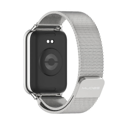 For Xiaomi Band 10 Pro / Redmi Watch 6 / 5 Mijobs Milan Magnetic Stainless Steel Watch Band(Silver)