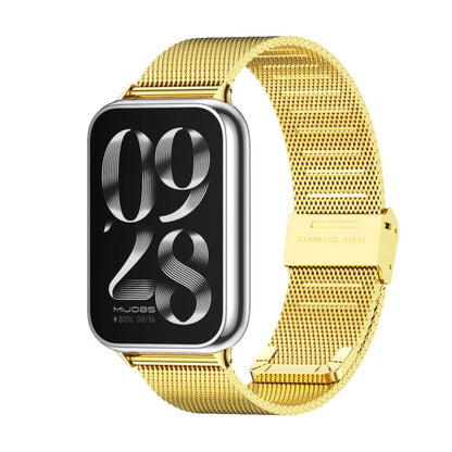For Xiaomi Band 10 Pro / Redmi Watch 6 / 5 Mijobs Milan Buckle Stainless Steel Watch Band(Gold)